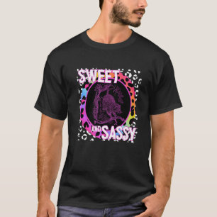 Schattige Possum 90s Nostalgia Rainbow Leopard Pri T-shirt