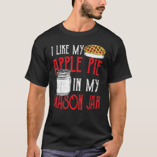 Schattige potje Ik hou van mijn appeltaart in mijn T-shirt