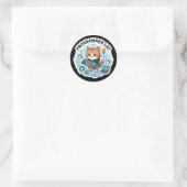 Schattige programmeur kat code laptop sticker | Gr (Tas)