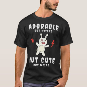 Schattige Psycho Weird Bunny T-shirt