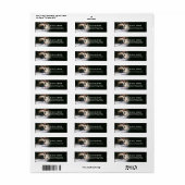 Schattige  Pug custom retour adres label (Full Sheet)