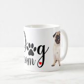 Schattige Pug Mam Puppy Dog Mam Koffiemok (Voorkant rechts)