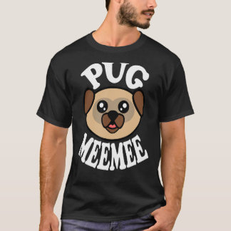 Schattige Pug Meemee T-shirt