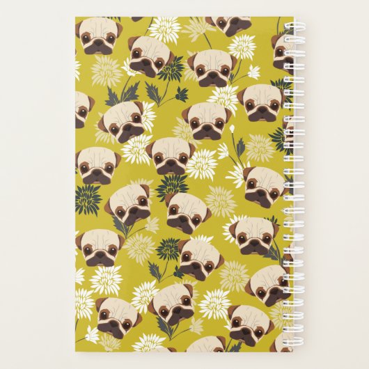 Schattige Pug Planner Notitieboek (Achterkant)