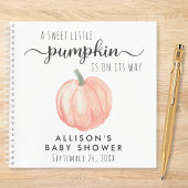 Schattige Pumpkin Baby shower Gastenboek Notitieboek