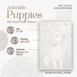 Schattige Puppies 3M Post-it® Notities Notes