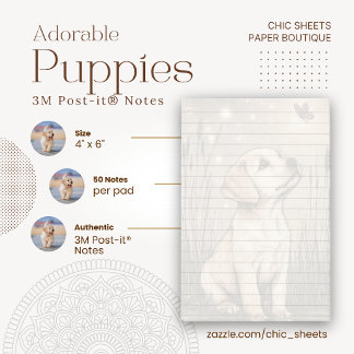 Schattige Puppies 3M Post-it® Notities Notes