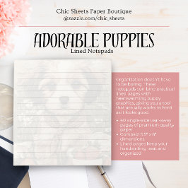 Schattige Puppies Gelinieerd Notitieblok