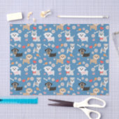 Schattige Puppies Tissuepapier (Craft)