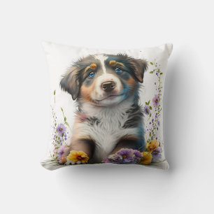 Schattige puppy hond kussen