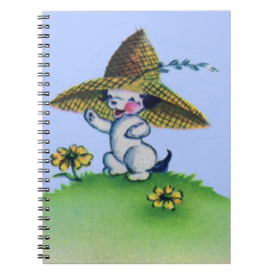 schattige puppy met groot pet notitieboek