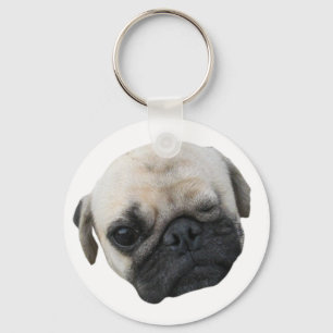 Schattige puppy pug hond vriend ... かわいい 子犬 sleutelhanger