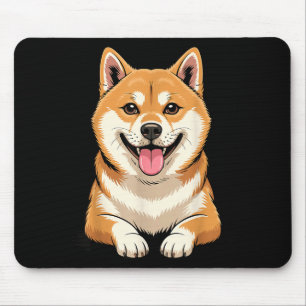 Schattige puppy ras artistieke shiba Japanse braam Muismat