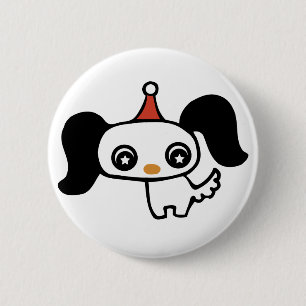 schattige puppy ronde button 5,7 cm