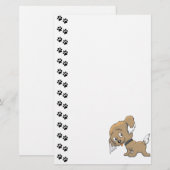 Schattige puppy Stationery Briefpapier (Voorkant / Achterkant)