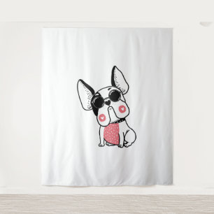 schattige puppy wandkleed