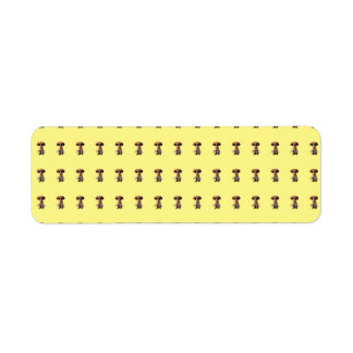 Schattige puppylabel etiket