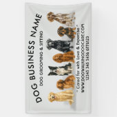 Schattige puppyrassen spandoek (Verticaal)