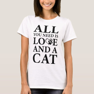 Schattige quote: Alles wat je nodig hebt is liefde T-shirt