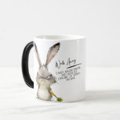 Schattige Rabbit Coffee Mok - Hoppy Sips Ahead (Voorkant links)
