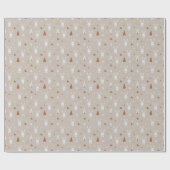Schattige Rabbit Pattern Wrapping Paper Roll Cadeaupapier (Vlak)