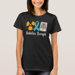 Schattige radiotherapeut grafisch stralingstherapi t-shirt