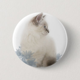 schattige ragdoll-knop ronde button 5,7 cm