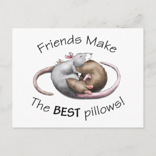 Schattige rat ansichtkaart briefkaart