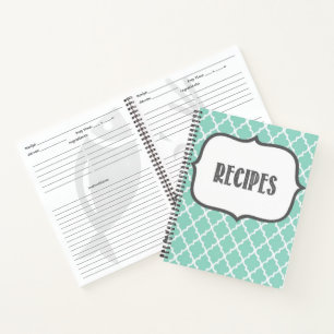 Schattige recept notitieboek