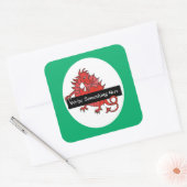 Schattige Red Dragon Blad van Stickers te personal (Envelop)