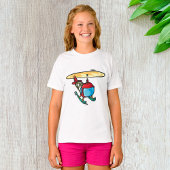 Schattige Red Helicopter Fun Luchtvaartontwerp T-shirt