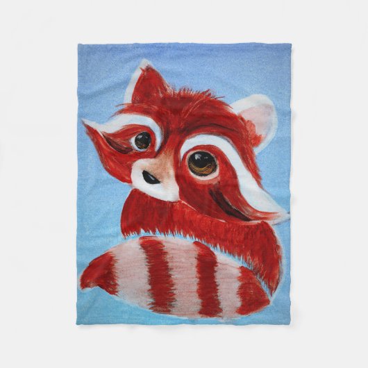 Schattige Red Panda Fleece Blanket (Voorkant)