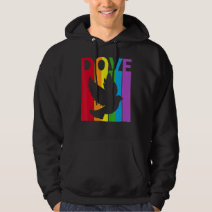 Schattige Regenboog Duif Vogel Hoodie