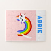 schattige regenboog kat legpuzzel (Horizontaal)