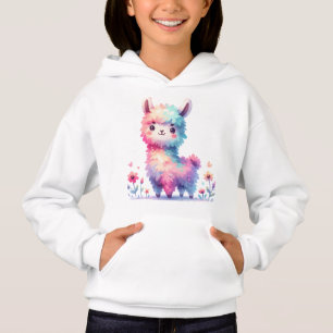 Schattige Regenboog Lama Fantasie Kunst