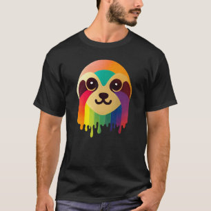 Schattige Regenboog Luiaard T-shirt