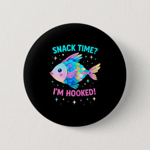 Schattige Regenboog Schubvis Kawaii Cartoon Oceaan Ronde Button 5,7 Cm