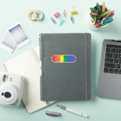 Schattige regenboogverband sticker (iPad Cover)