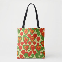 Schattige Reggae Mini Hearts Pattern Draagtas