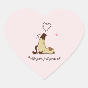 Schattige Rekkende Kat Sticker voor Kat Liefhebber