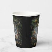 Schattige rendieren 's nachts papieren bekers (Rechts)