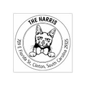 Schattige retouradres van Korat Rubberstempel (Afrduk)