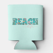 Schattige Retro Beach Life Blikjeskoeler (Achterkant)