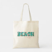 Schattige Retro Beach Life Tote Bag (Achterkant)