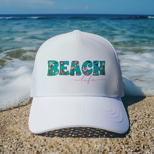 Schattige Retro Beach Life Trucker Pet