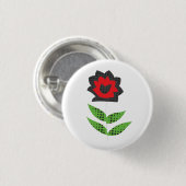 Schattige Retro Bloem Knop Speld Cadeau Ronde Button 3,2 Cm (Voorkant /achterkant)
