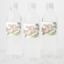 schattige retro  ester waterfles etiket