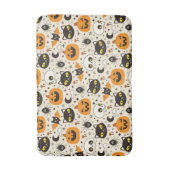 Schattige Retro Halloween patroon Badmat (Voorkant Verticaal)