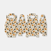 Schattige Retro Halloween patroon Bedankdoosjes (Uitgevouwen)