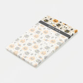 Schattige Retro Halloween patroon Post-it® Notes (Schuin)